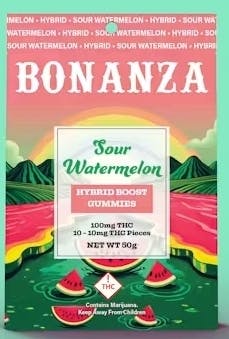 Boosted Gummies Sour Watermelon Hybrid