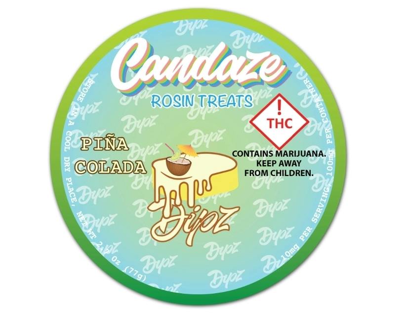 Candaze Rosin Gummy Pina Colada cannabis product