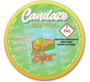 Candaze Rosin Gummy Caramel Green Apple cannabis product