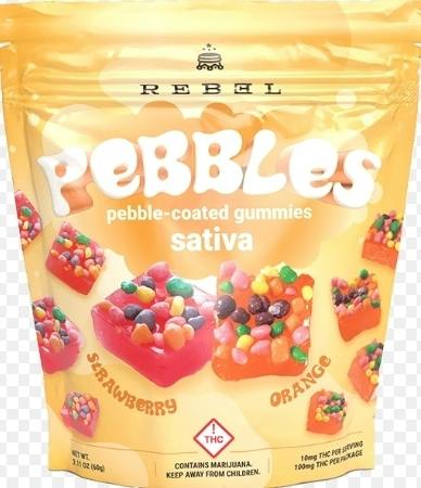 Pebbles Strawberry & Orange | Gummies | 10pk | 10mg/ea