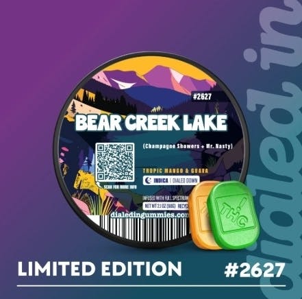 Dialed In Gummies Bear Creek Kush cannabis product