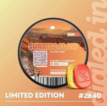 Dialed In Gummies Sunrise Flow cannabis product