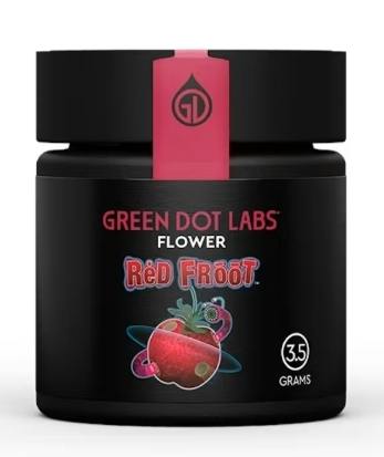 RED Froot (Green Dot Flower) 1/8th (22.4%) $50