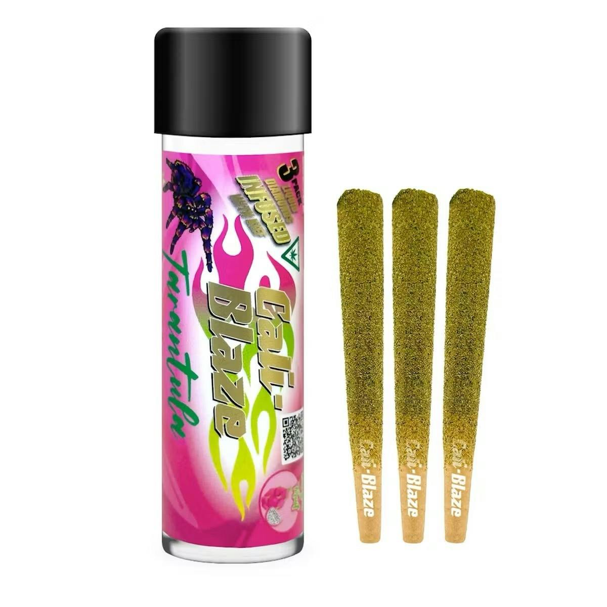 Cali Blaze Tarantula 3 gram (3pk) Infused Joints Green Apple