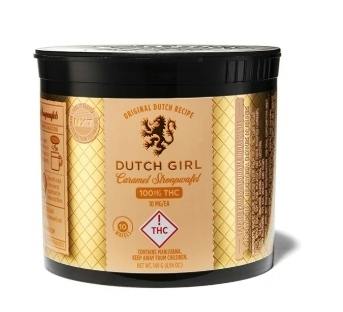 Stroopwafel Dutch Girl 100mg Caramel