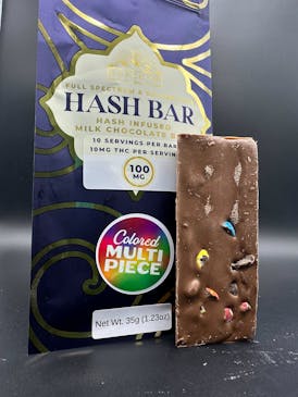 Chocolate - Solventless Hash Infused, 100mg "Colored Multi Piece" - High Speed Extracts