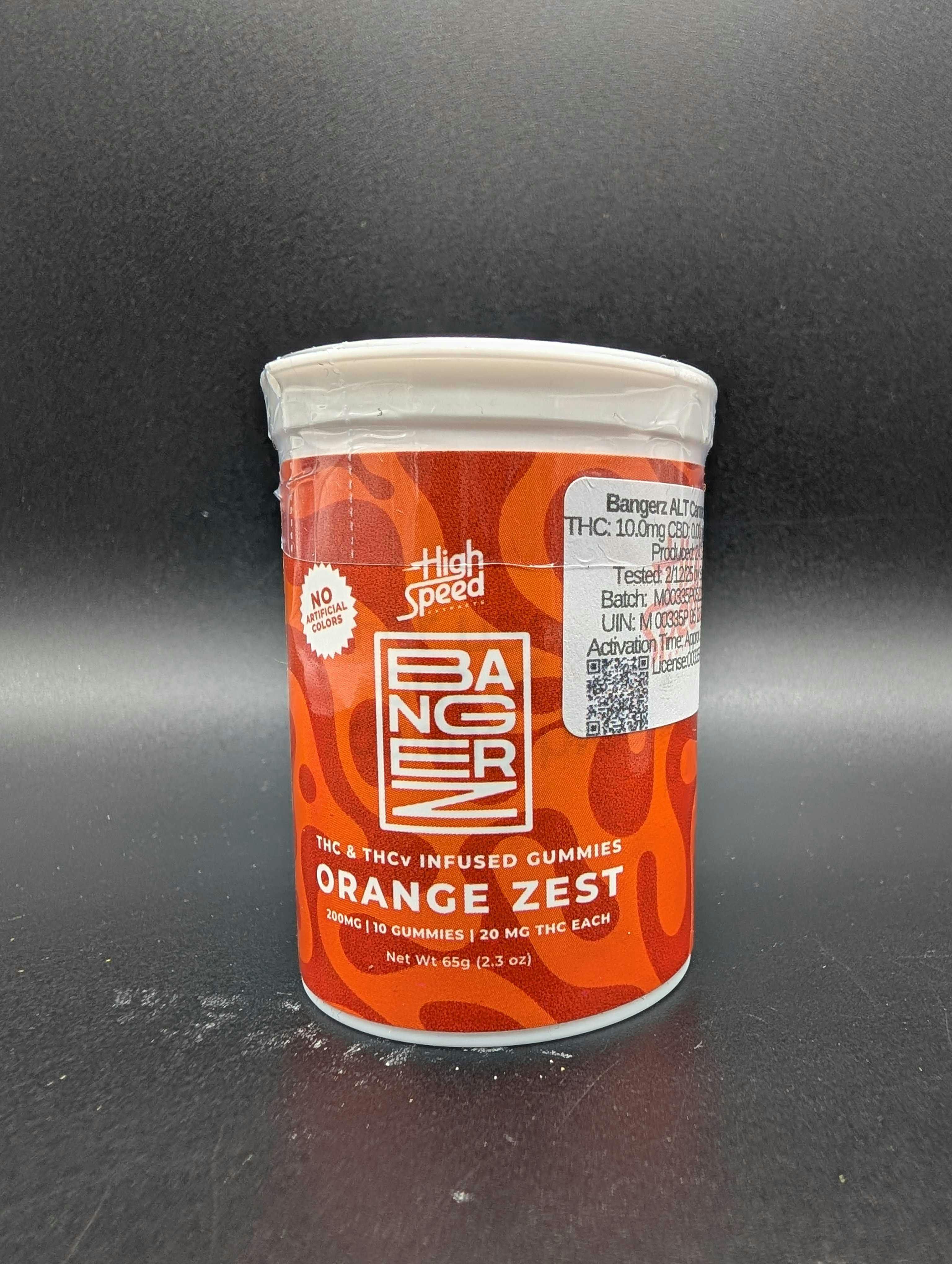 Orange Zest Bangerz Gummies 20pk