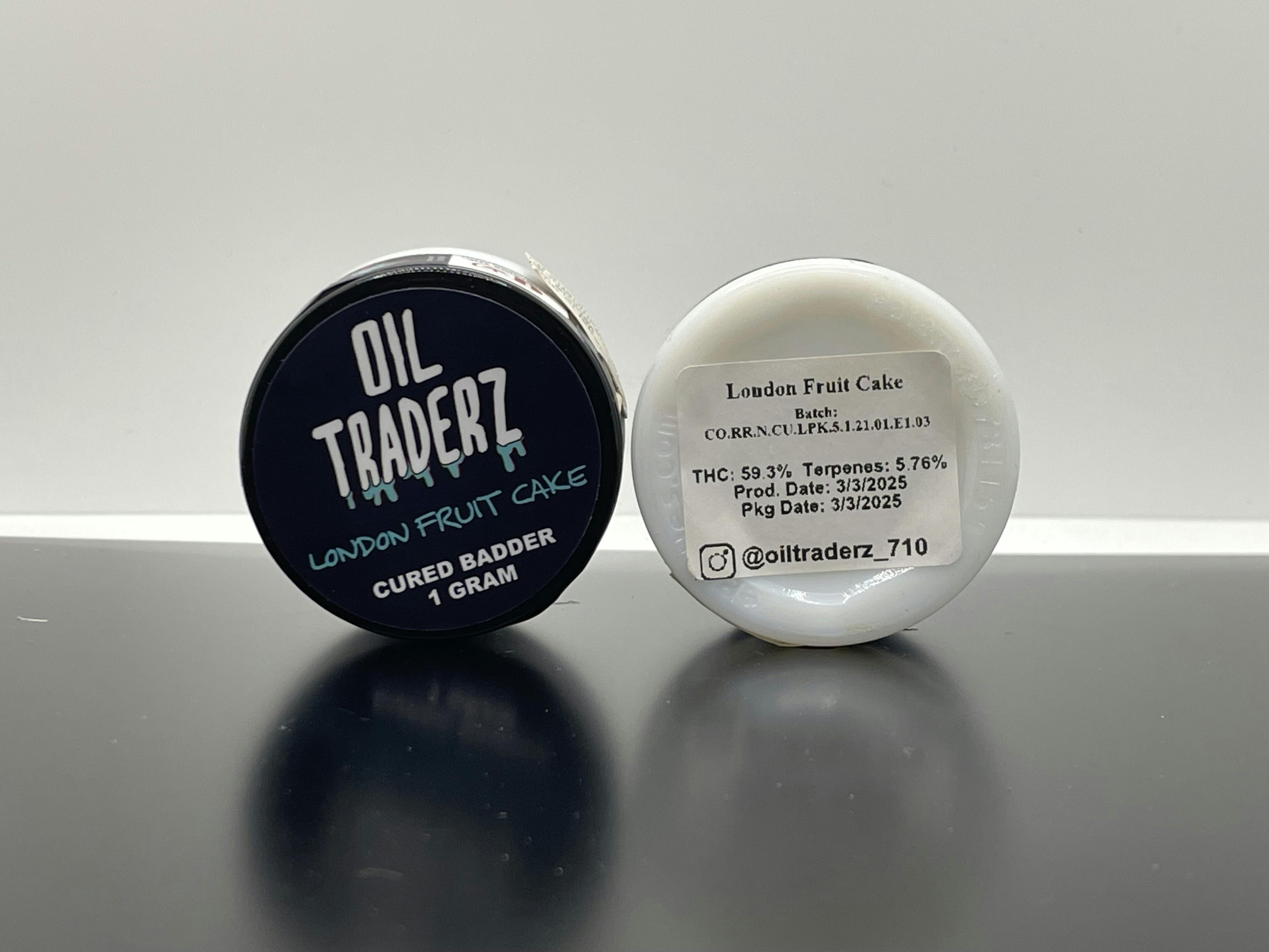 Oil Traderz - 1g CURED Resin - London Fruit Cake
