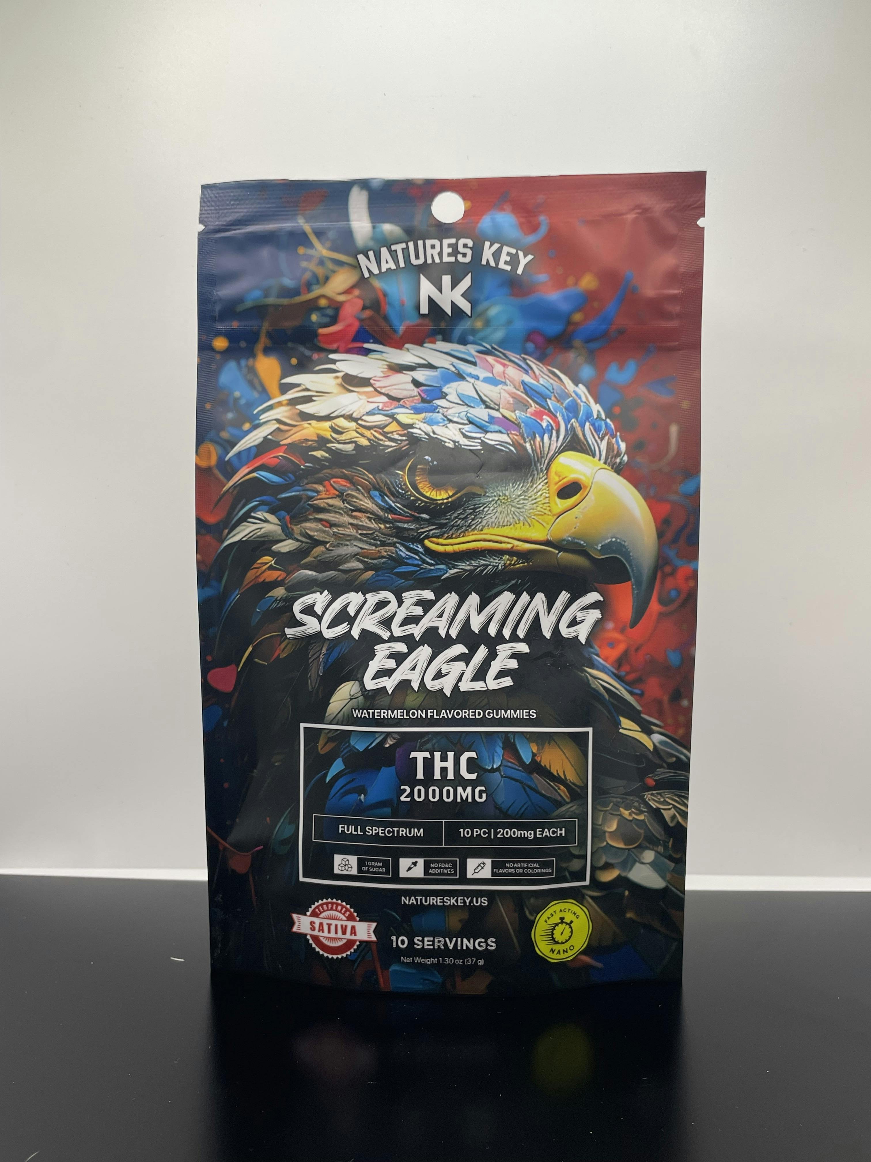 Nature's Key | 2000mg Screamin Eagle | Watermelon Sativa
