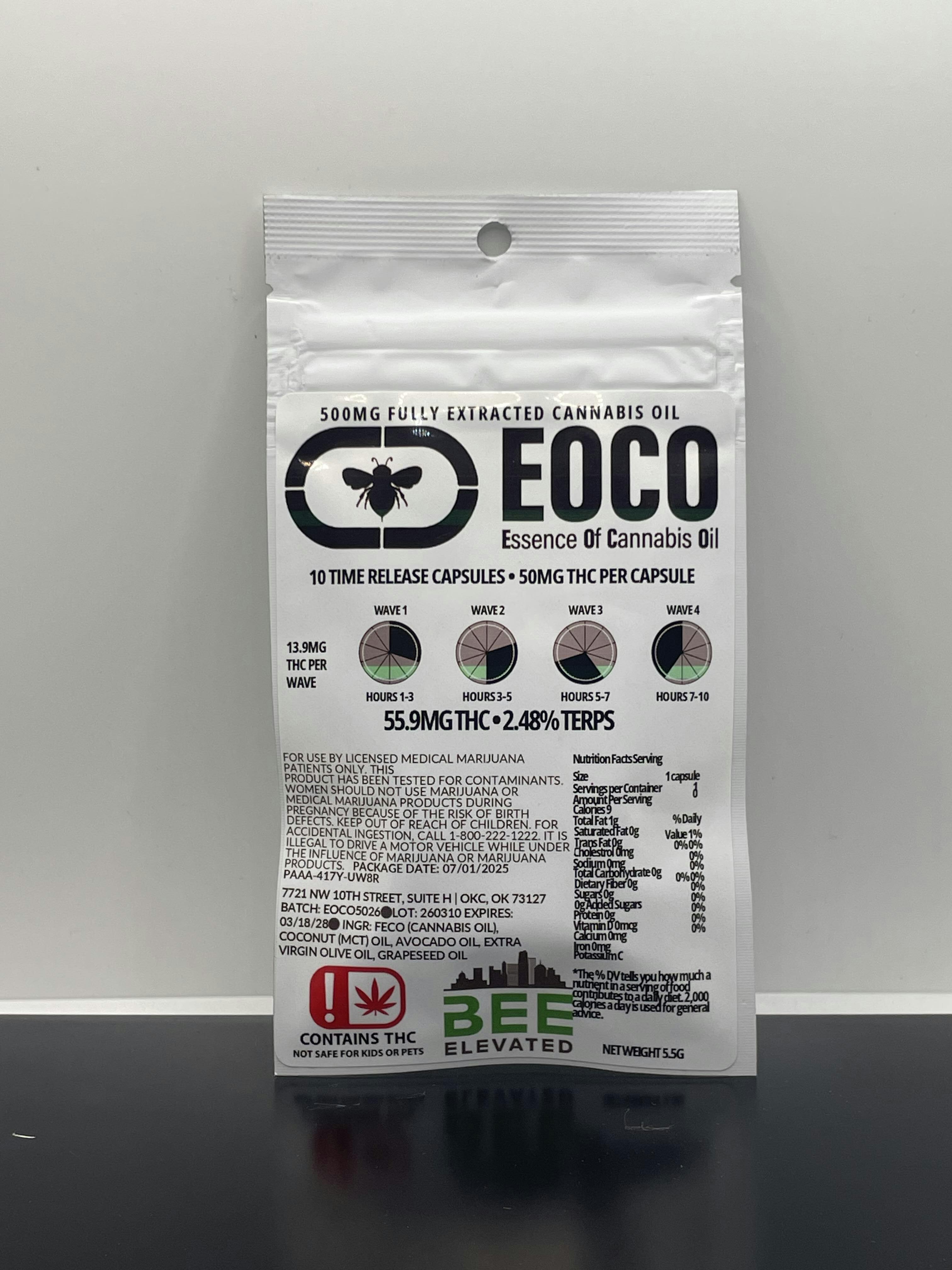 Bee Elevated | EOCO Capsules | 50mg