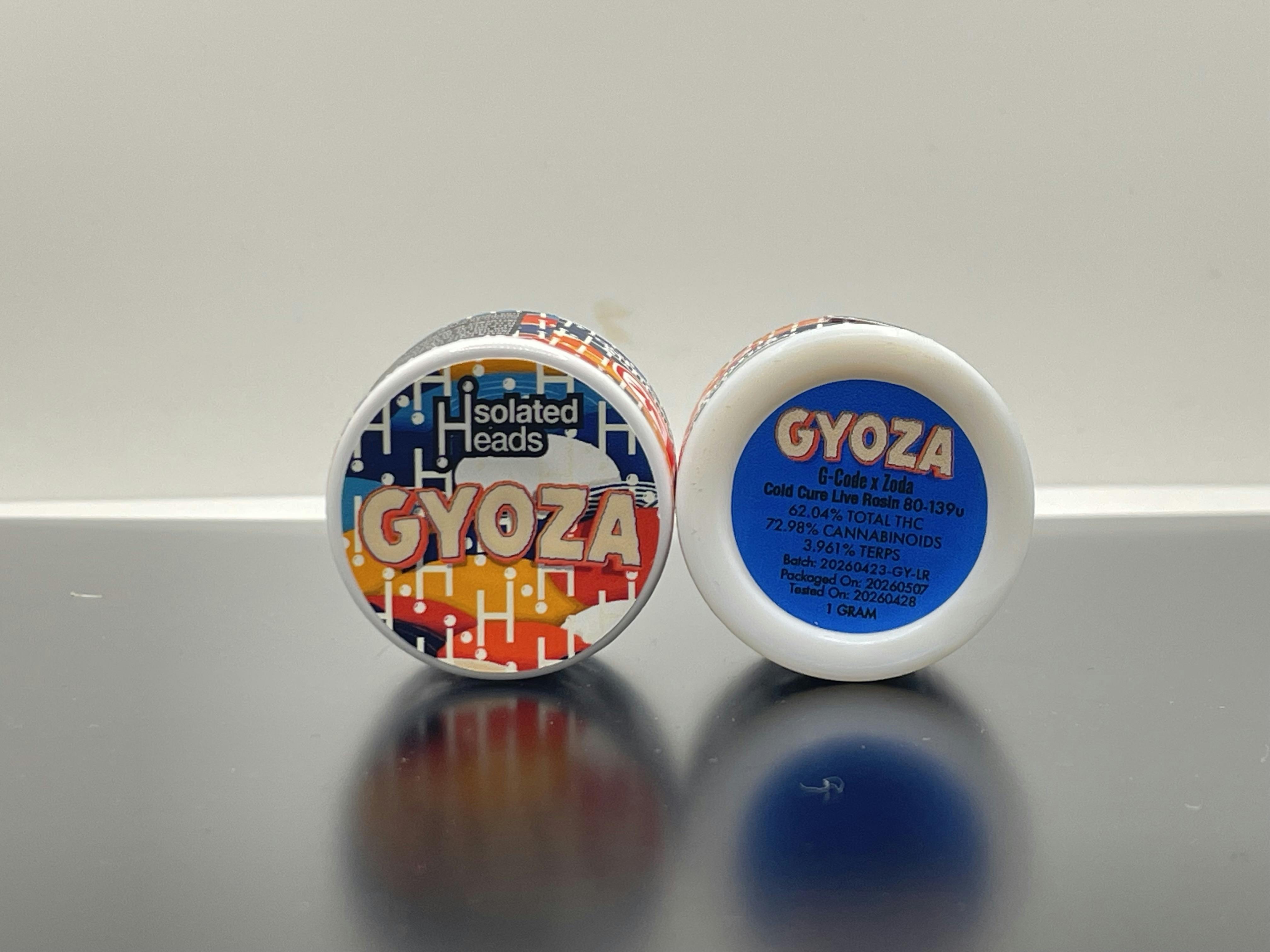 Isolated Heads | 80-139u Live Rosin 1g | Gyoza
