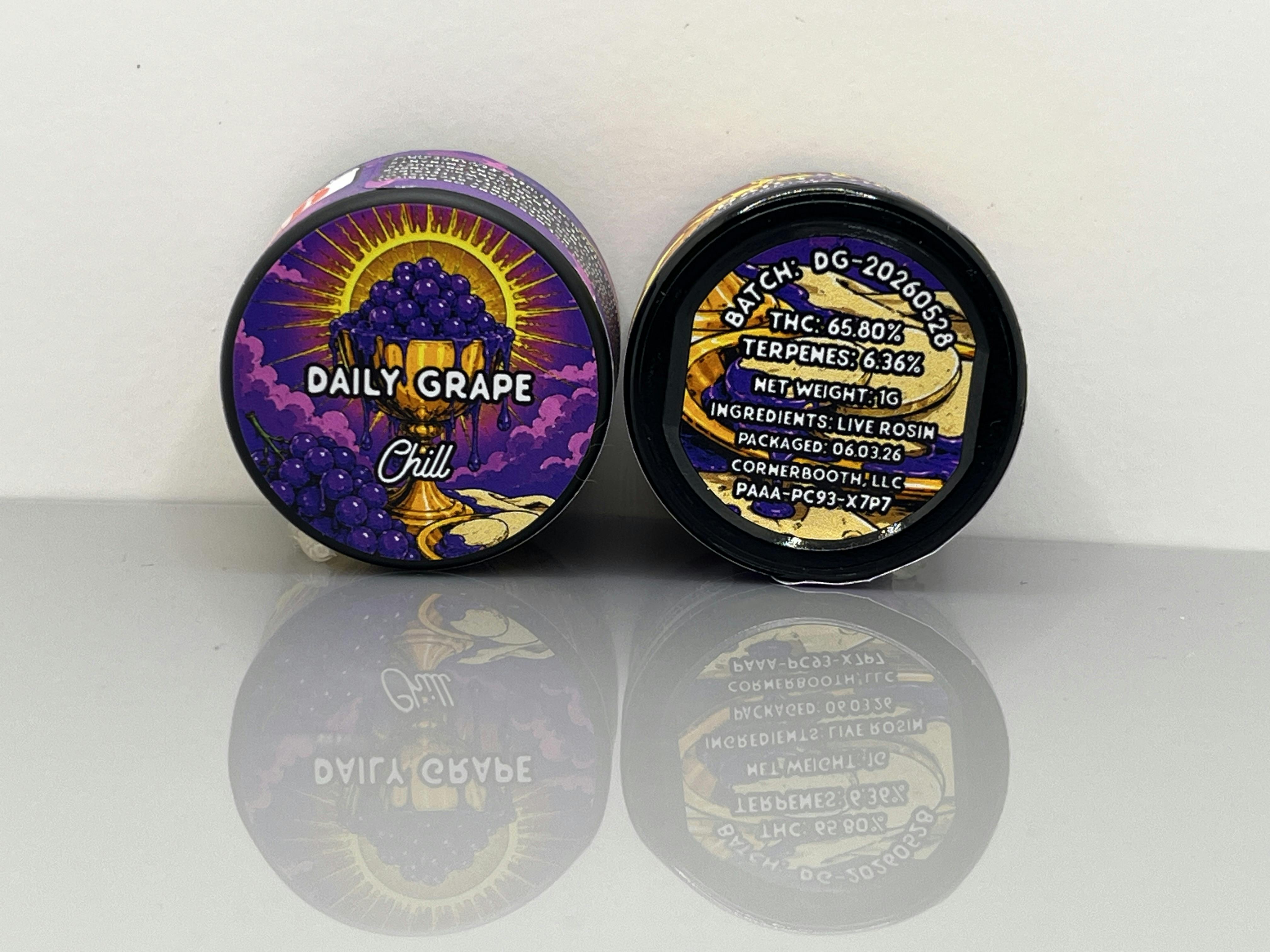 Chill | 1G Live Rosin | Daily Grapes