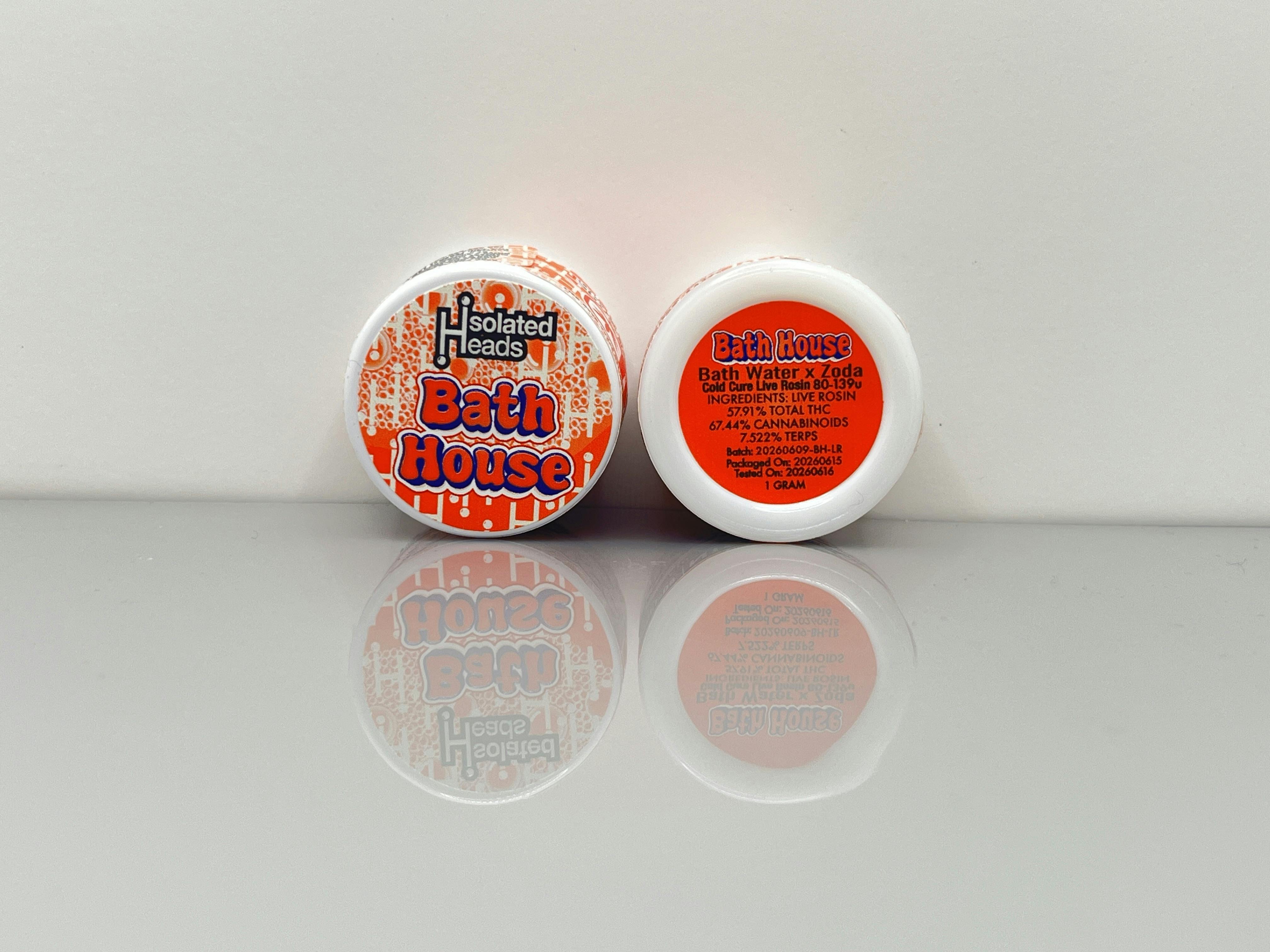 Isolated Heads | 80-139u Live Rosin 1g | Bath House