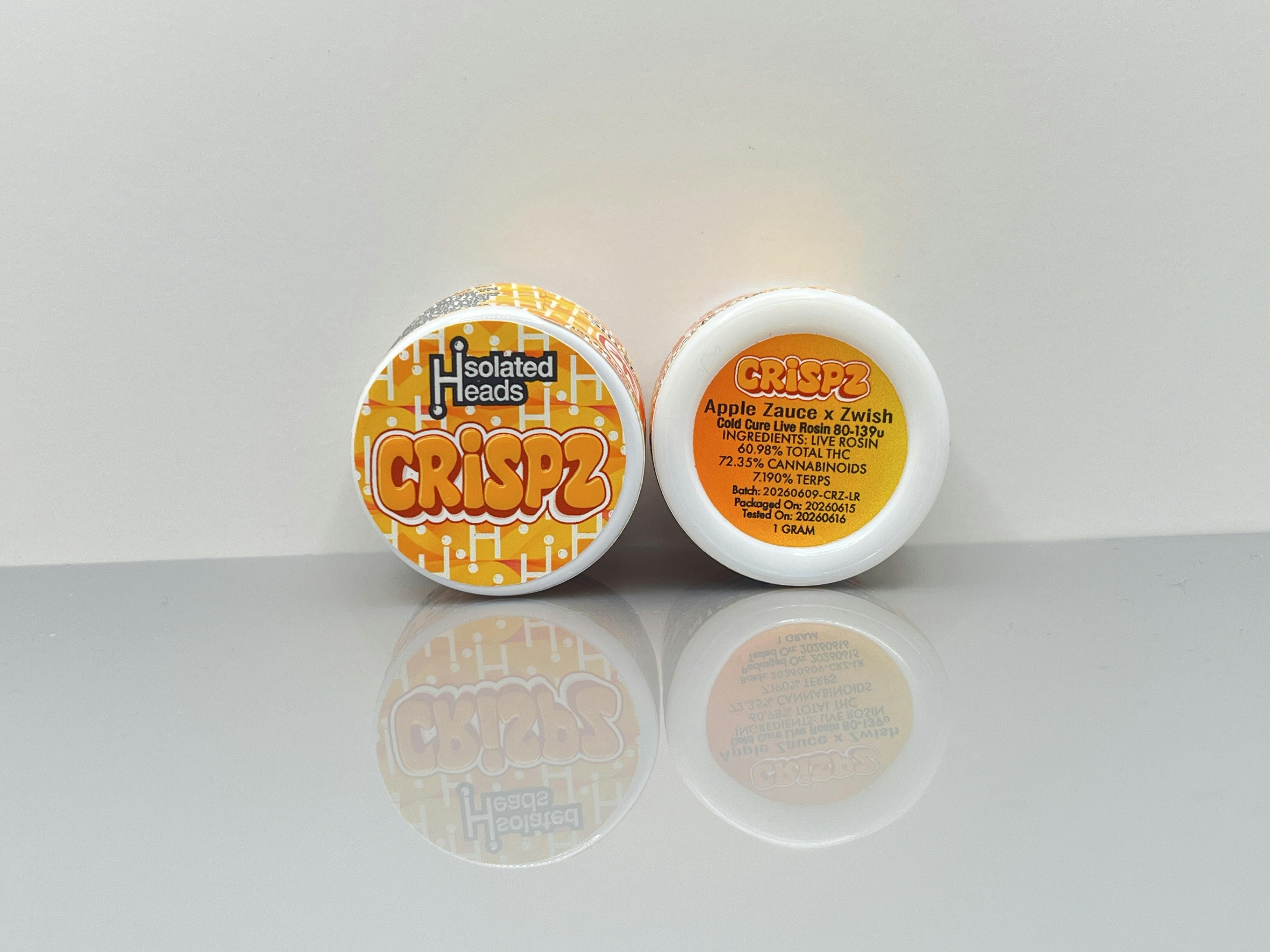 Isolated Heads | 80-139u Live Rosin 1g | Crispz
