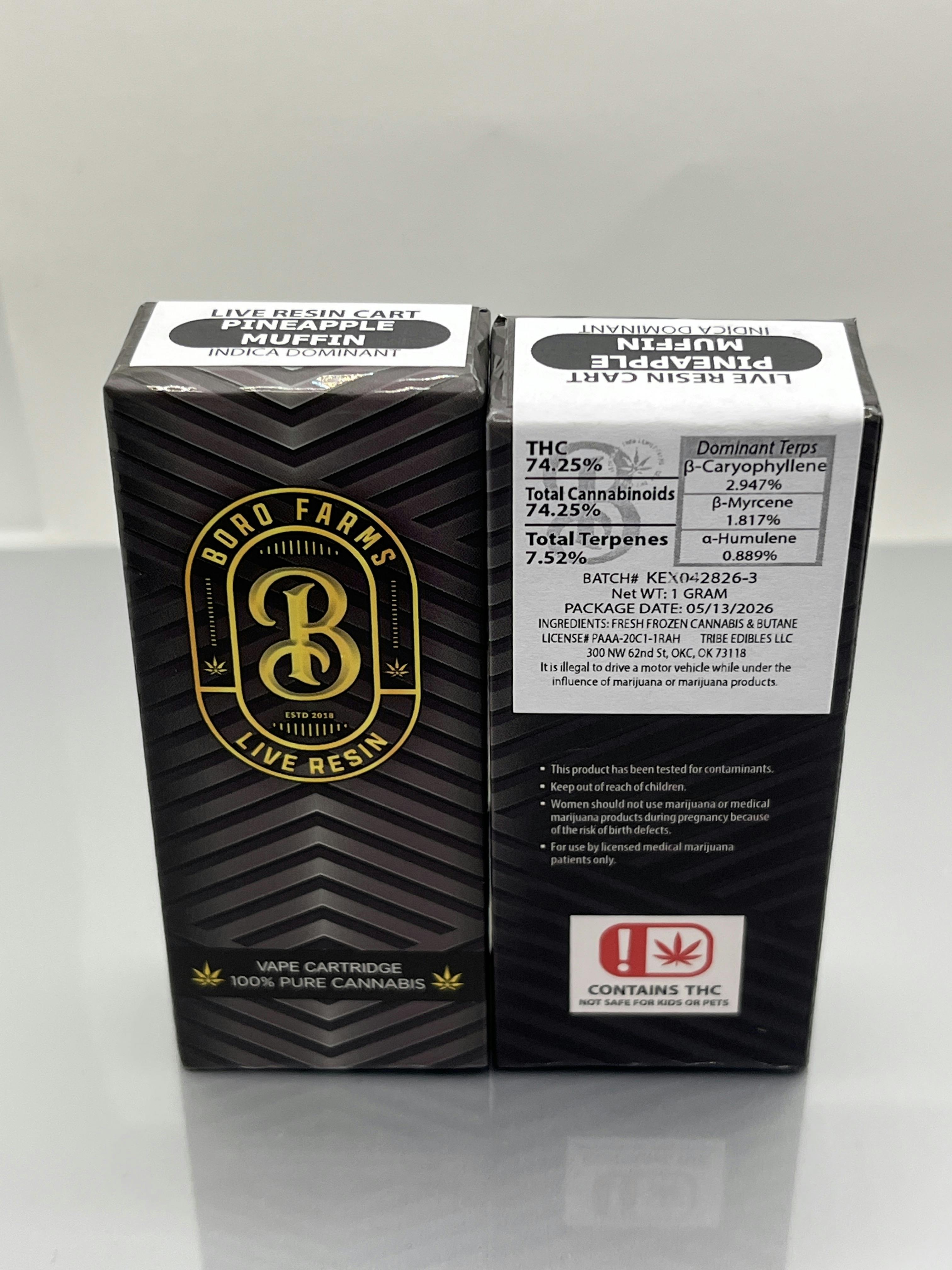 Pineapple Muffin | Live Resin Cartridge | 1g