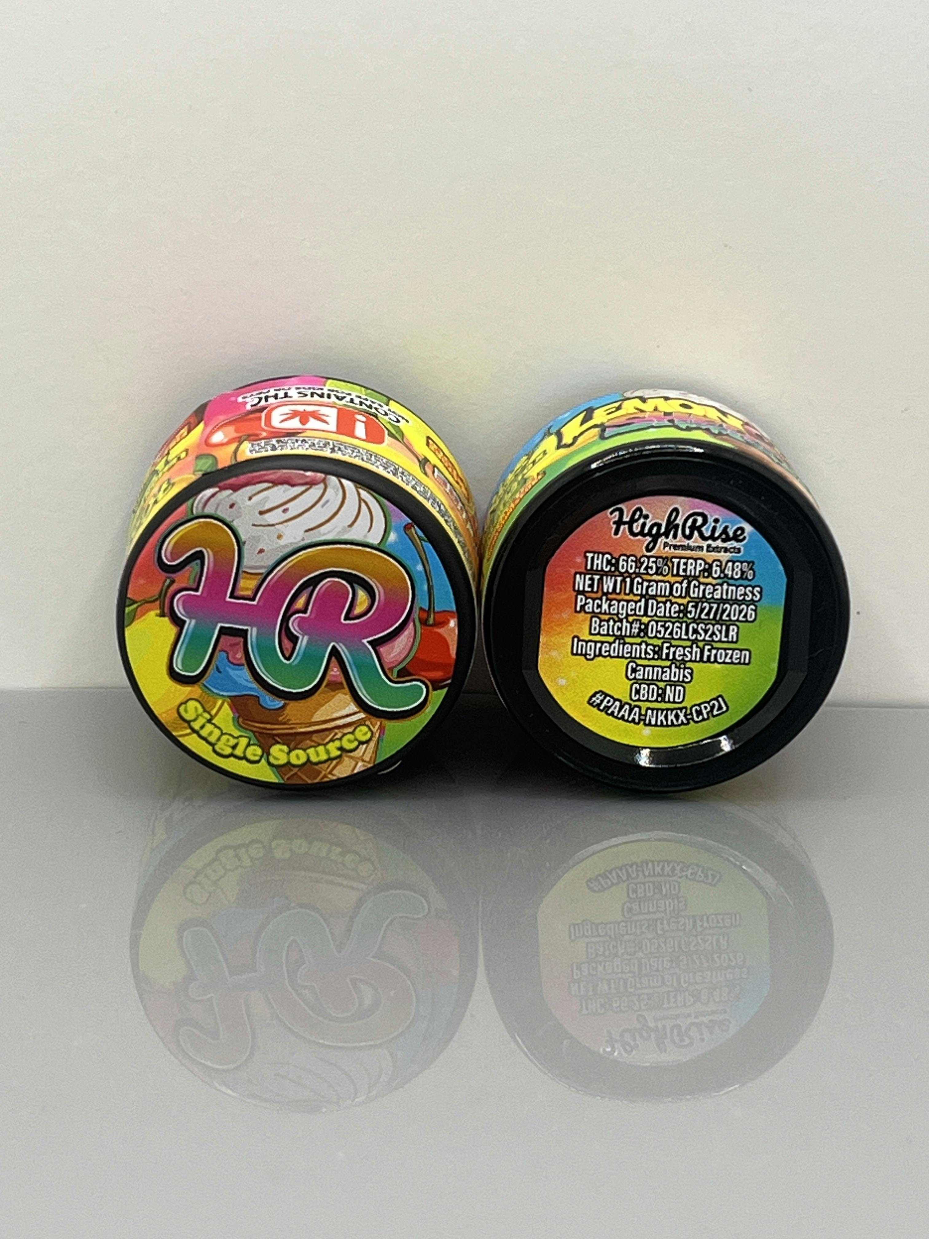 High Rise | 1G Live Rosin | Lemon Cherry Sherb 2.0