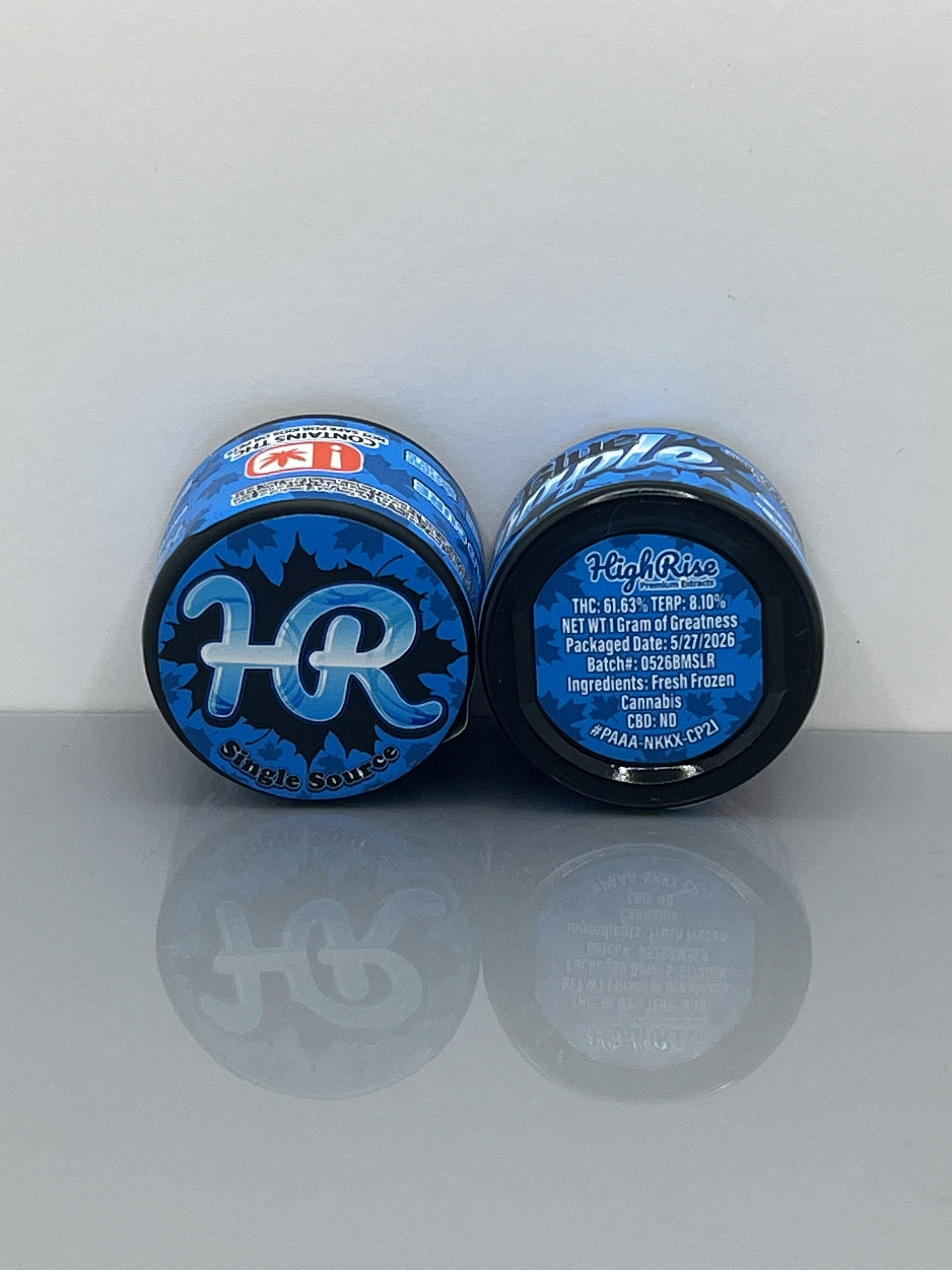 High Rise | 1G Live Rosin | Blue Maple