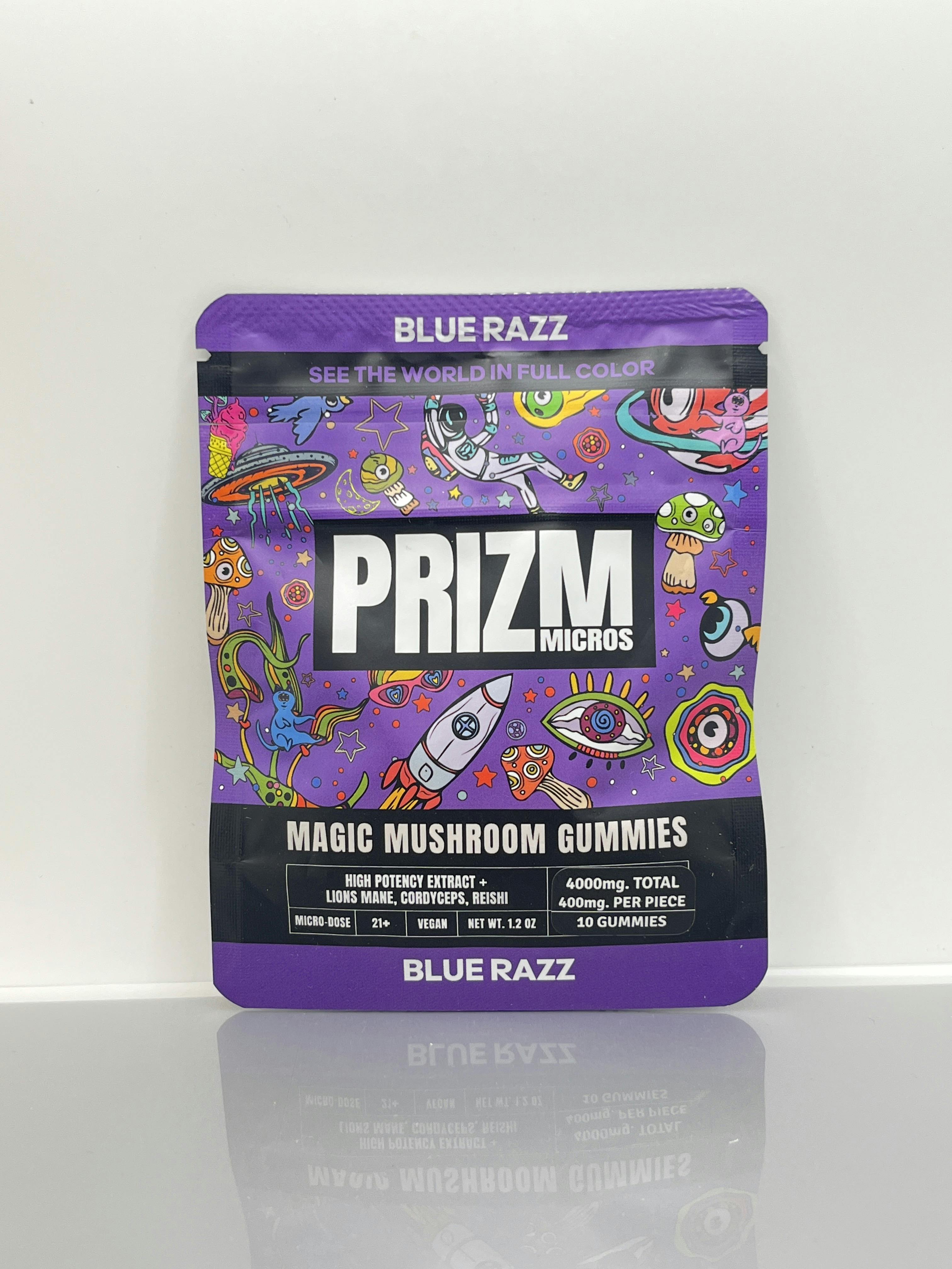 PRIZM | Mushroom Gummies 10ct | Blue Razz