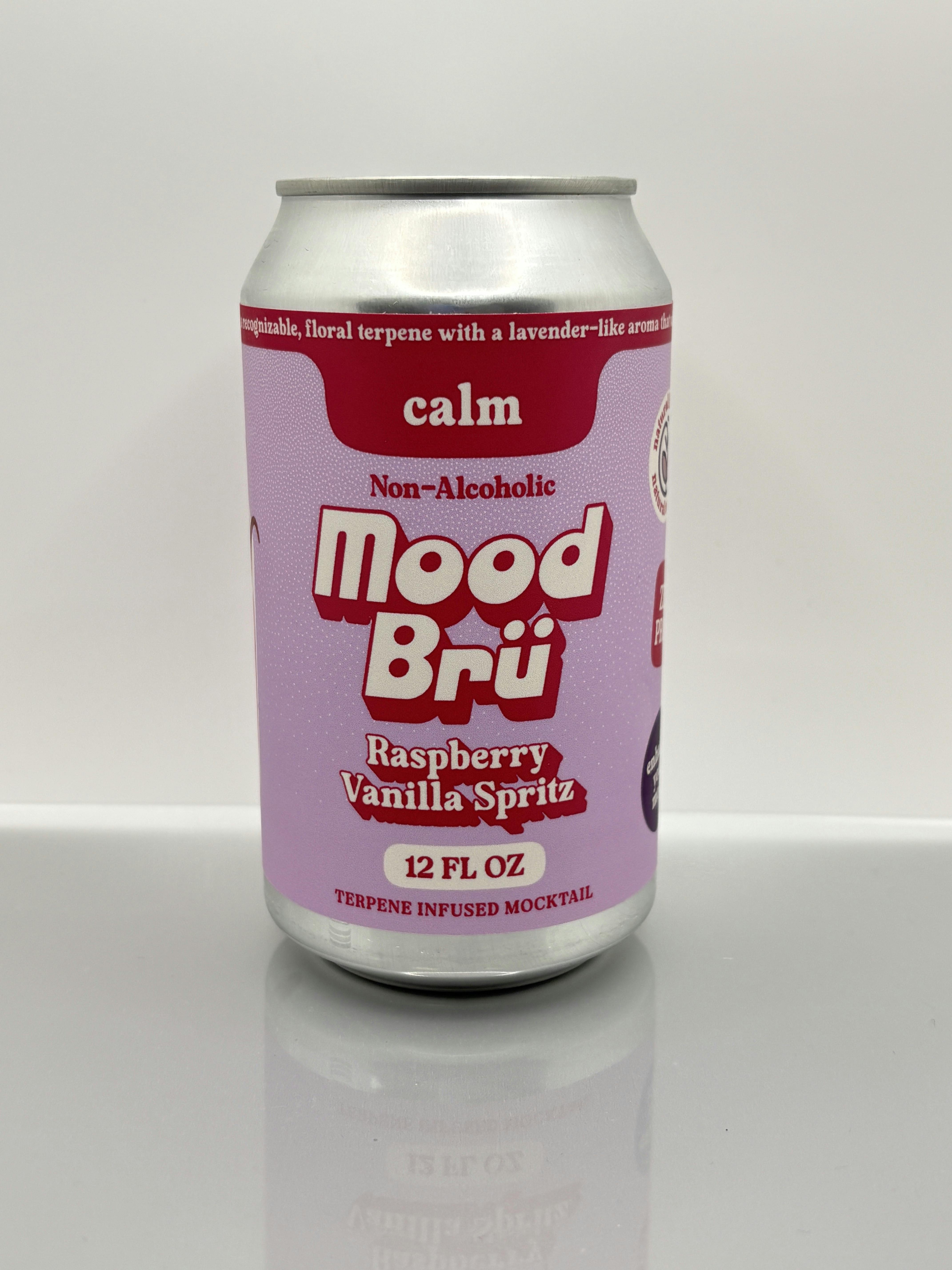 Mood Bru | Calming | Terpene Drink | Raspberry Vanilla Spritz