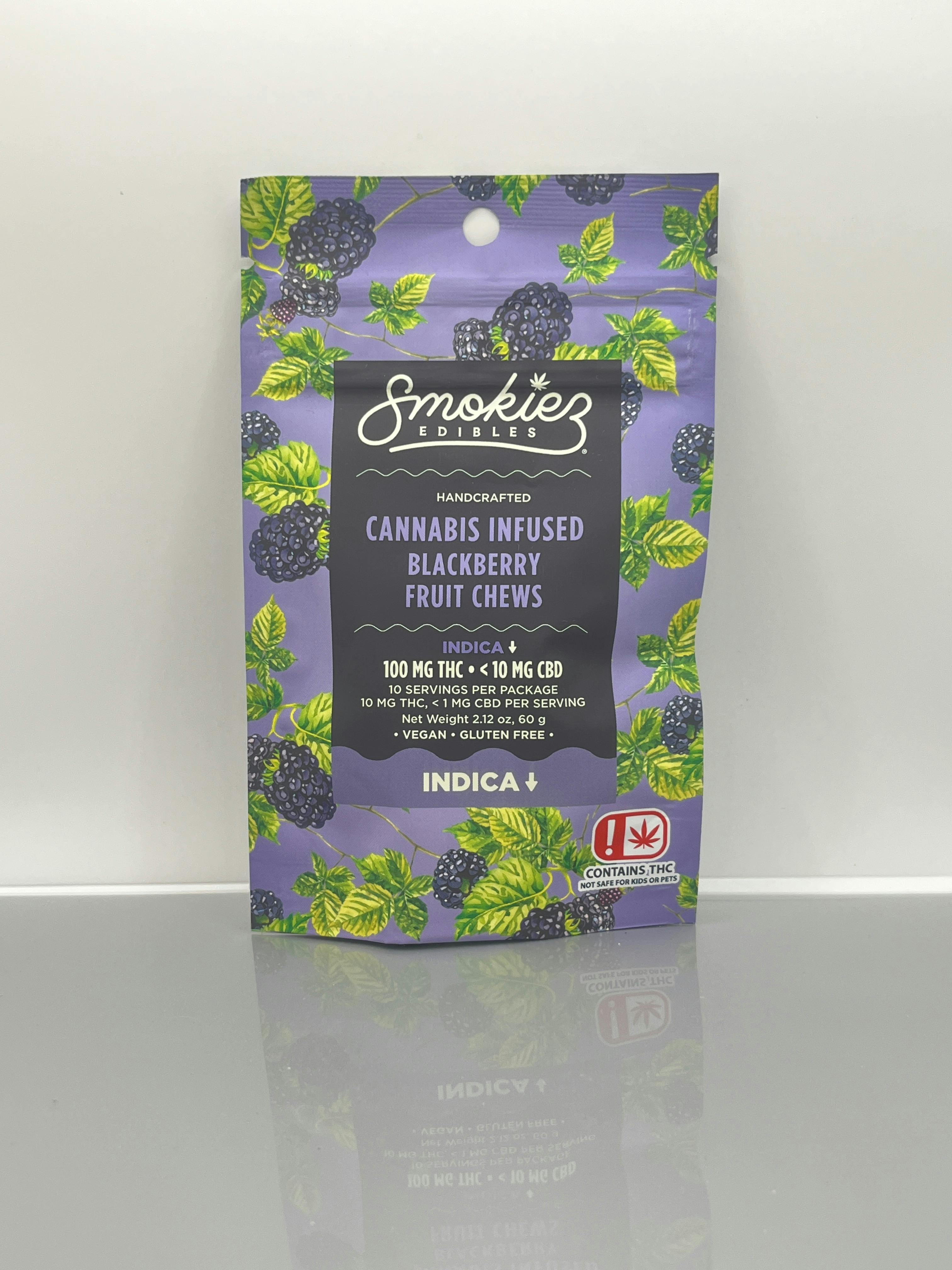 Blackberry Fruit Chews | 100mg | 10ct | 10mg/ea