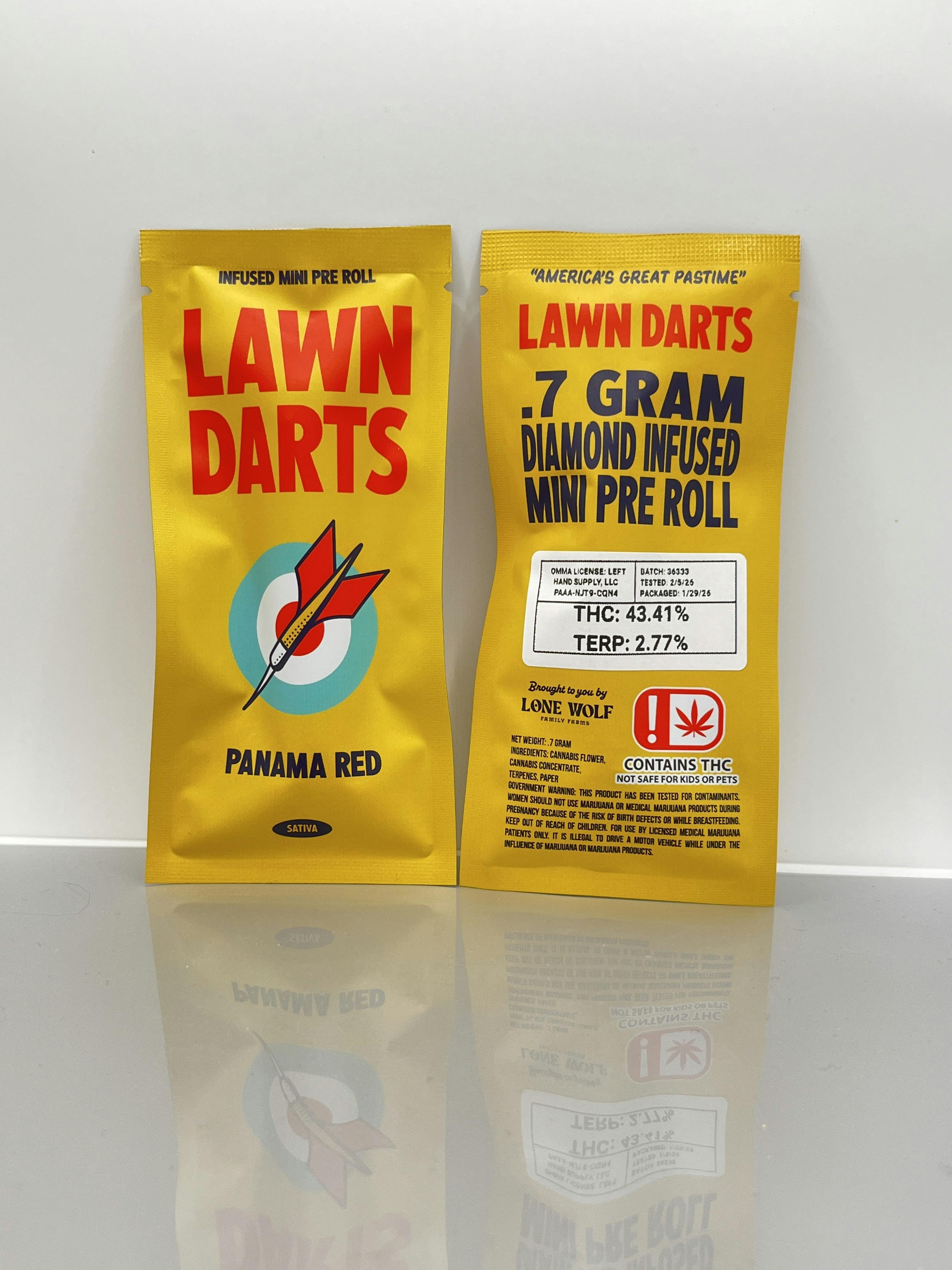 Lawn Darts | Infused 0.7G Preroll | Panama Red