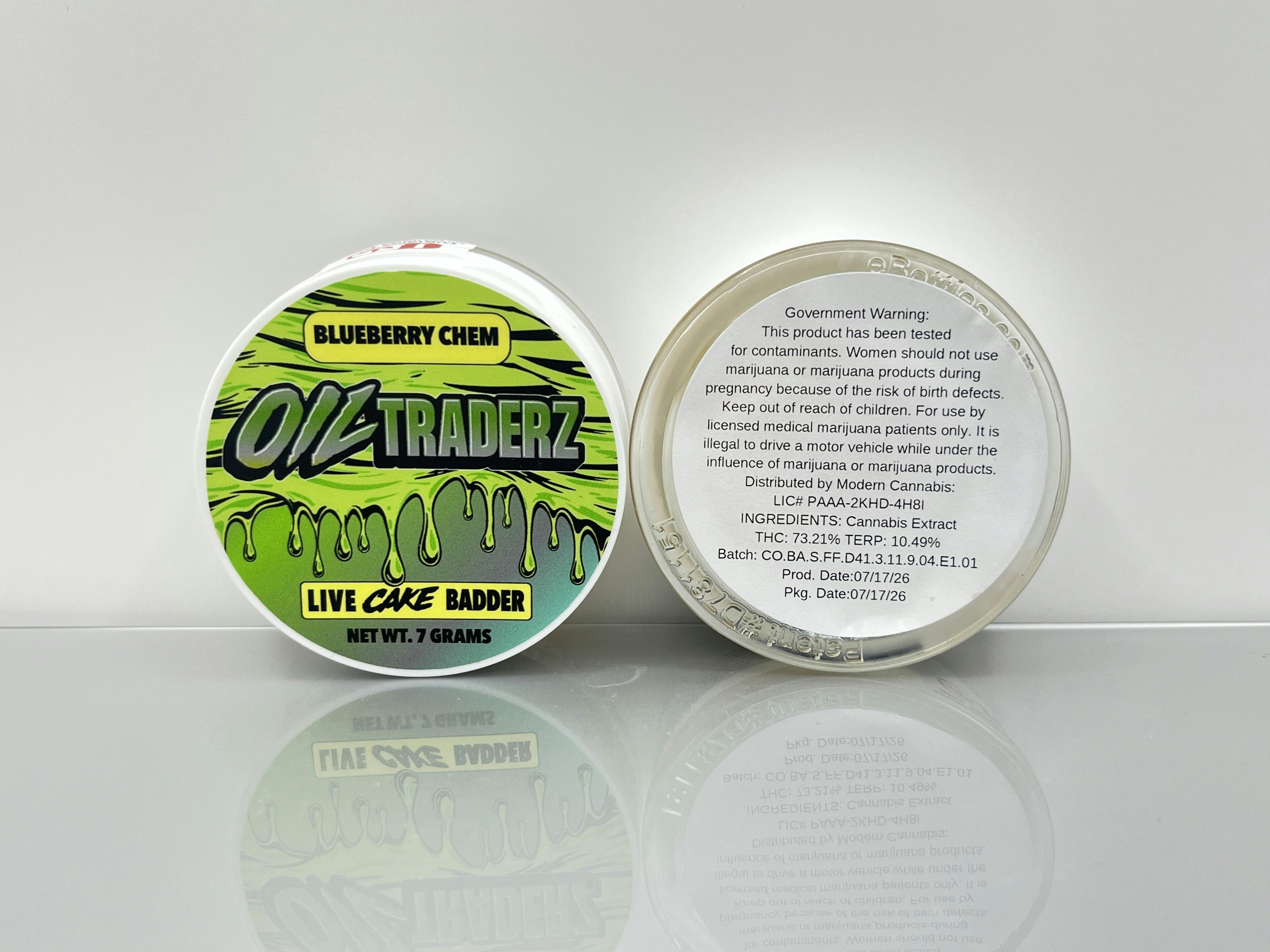 Oil Traderz | 7G Live Resin Jar | Blueberry Chem