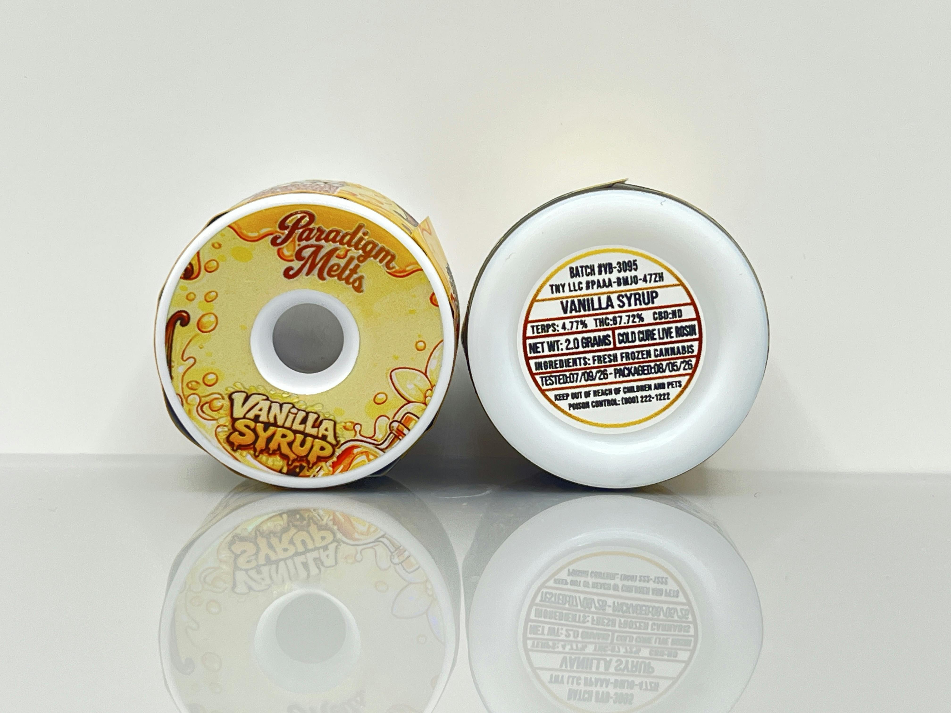 Paradigm Melts | 2g Live Rosin | Vanilla Syrup