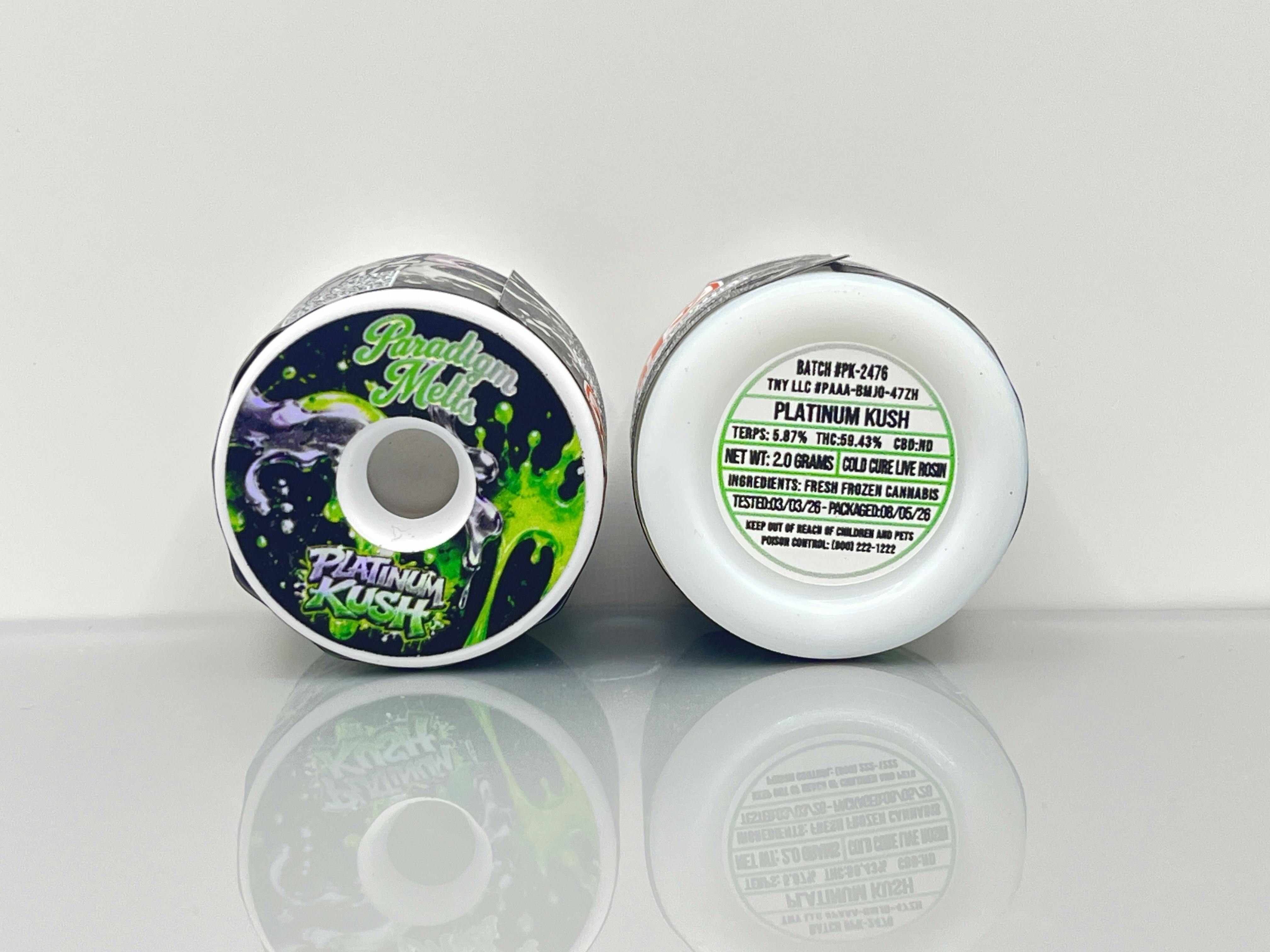 Paradigm Melts | 2g Live Rosin | Platinum Kush