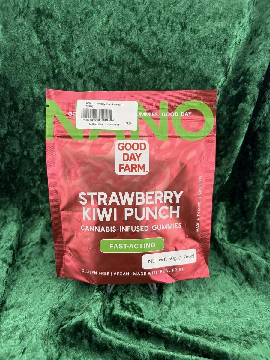 GDF: Fast-Acting Gummies | Strawberry Kiwi Punch | 100mg | 10pk by GOOD DAY FARM