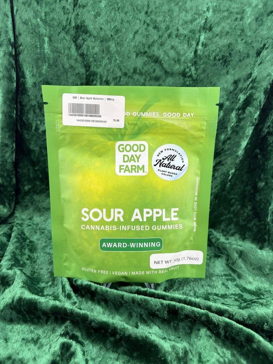 GDF: Gummies | Sour Apple | 100mg | 10pk by Good Day Farm