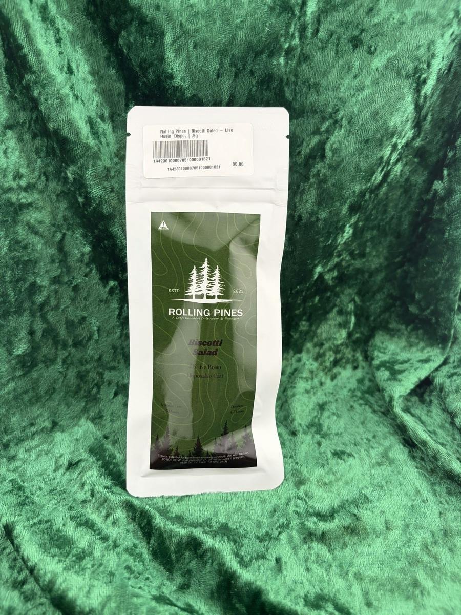 Rolling Pines | Biscotti Salad - Live Rosin Dispo.