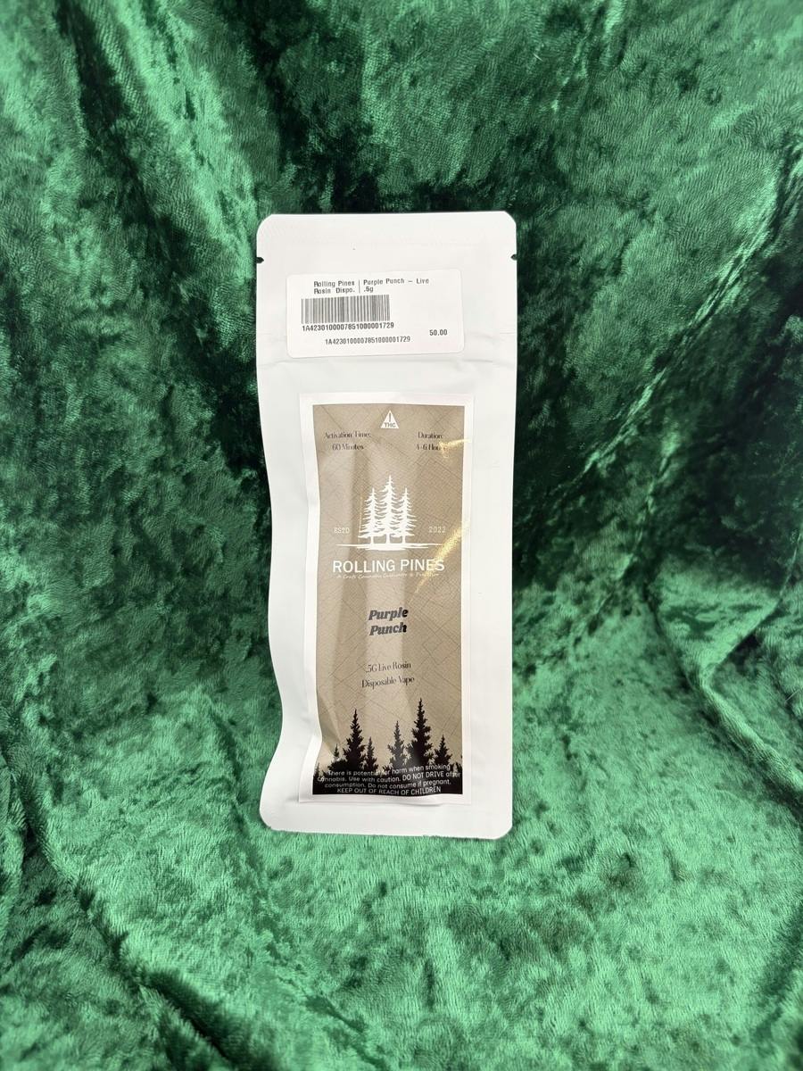 Rolling Pines | Purple Punch - Live Rosin Dispo.