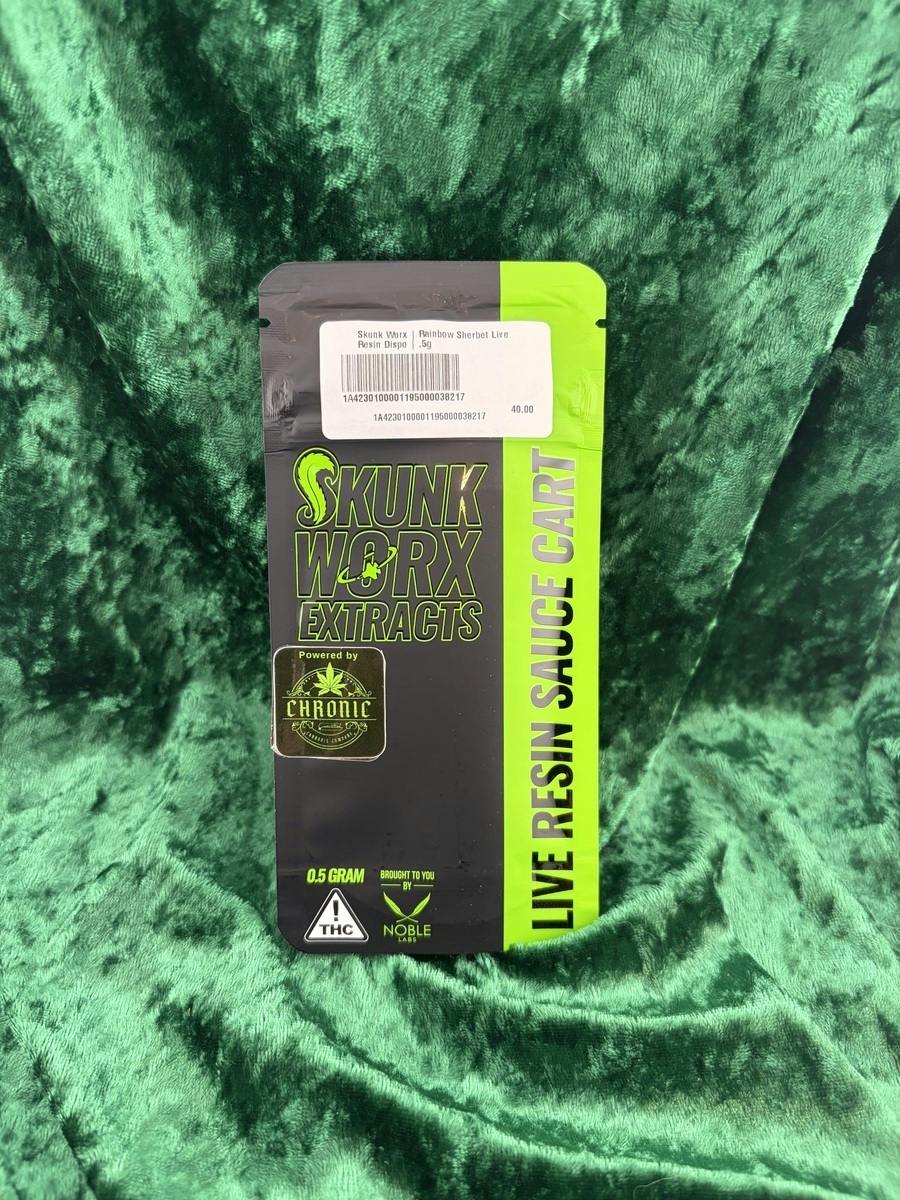 Skunk Worx | Rainbow Sherbet Live Resin Dispo