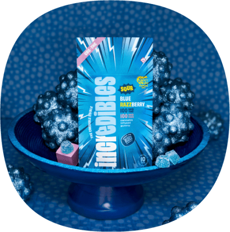 1:1 Sour Blue Razzberry + CBG | 100mg:100mg 10pk