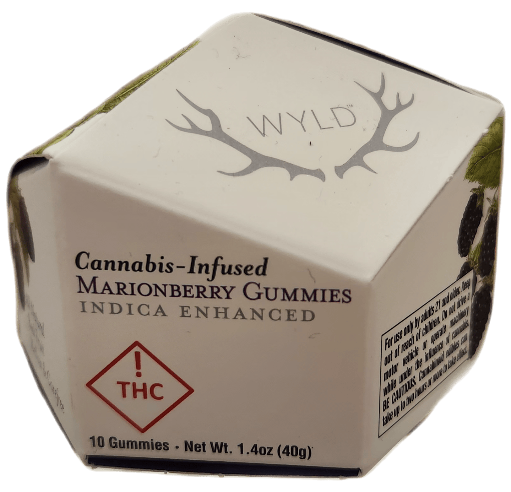 Marionberry Indica Enhanced Gummies | 100mg | 10ct | 10mg/ea