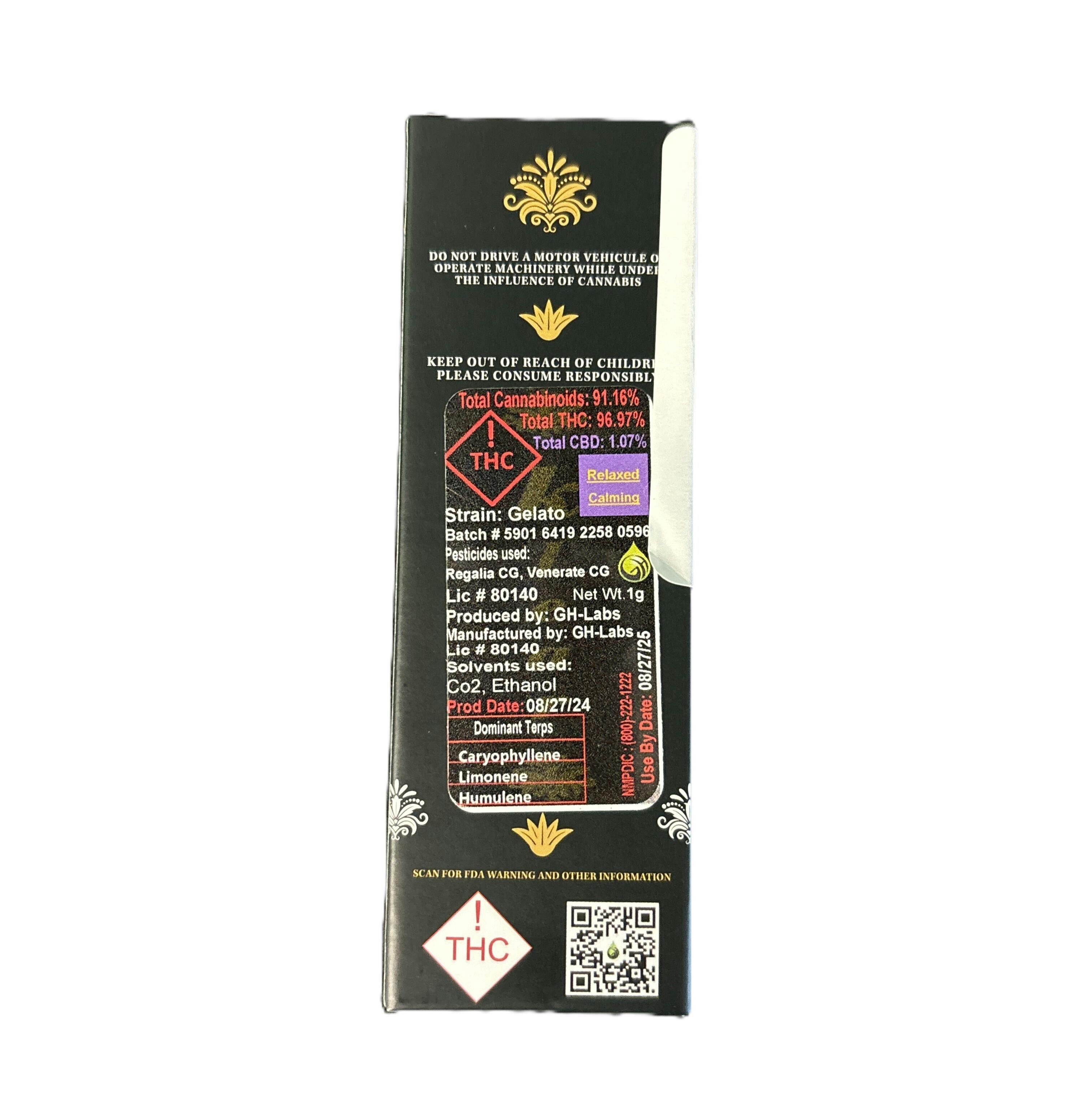 K Puff Klear Disposable 1g Gelato