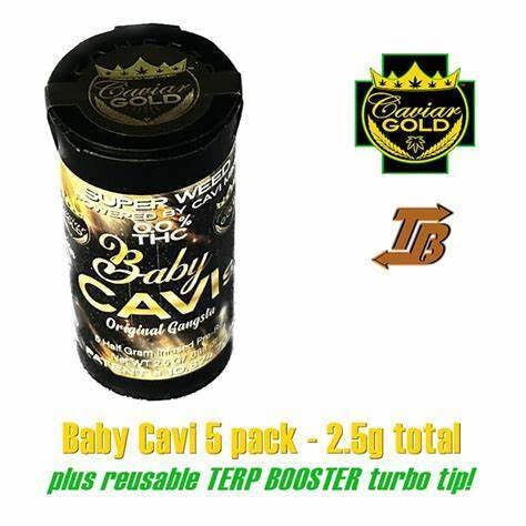 Baby Cavi | Original Gangsta | Infused Mini Pre-Roll | 0.5g each | 5pk by Caviar Gold