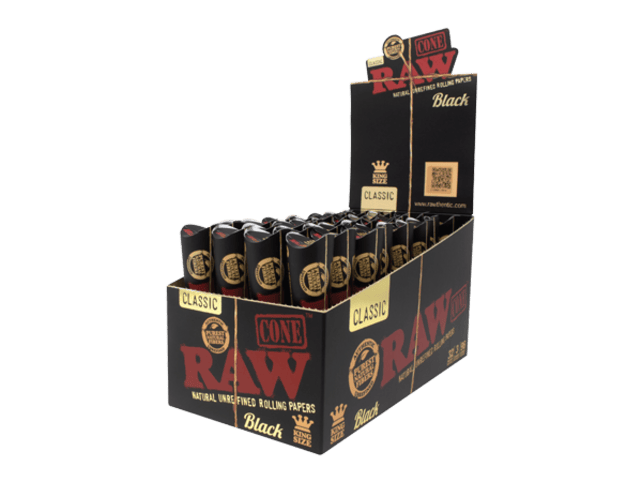 RAW - Classic Black Cone - King Size