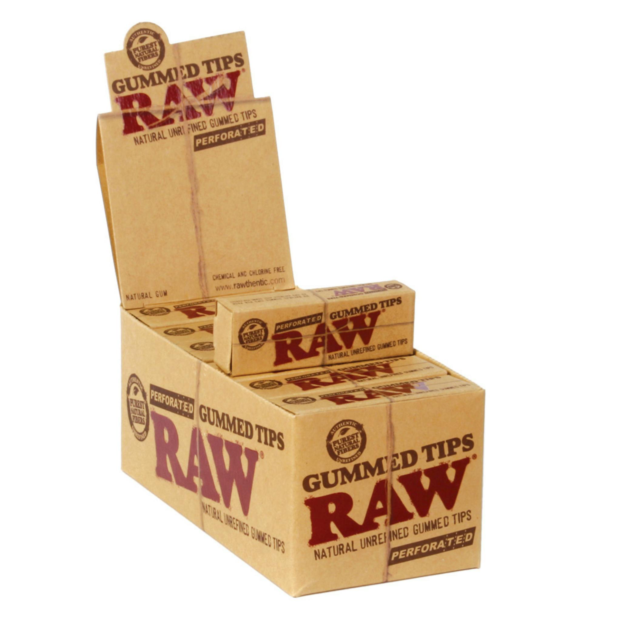 RAW - Gummed Tips Perforated