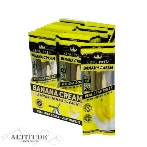 King Palm Slim Banana Cream 2pk