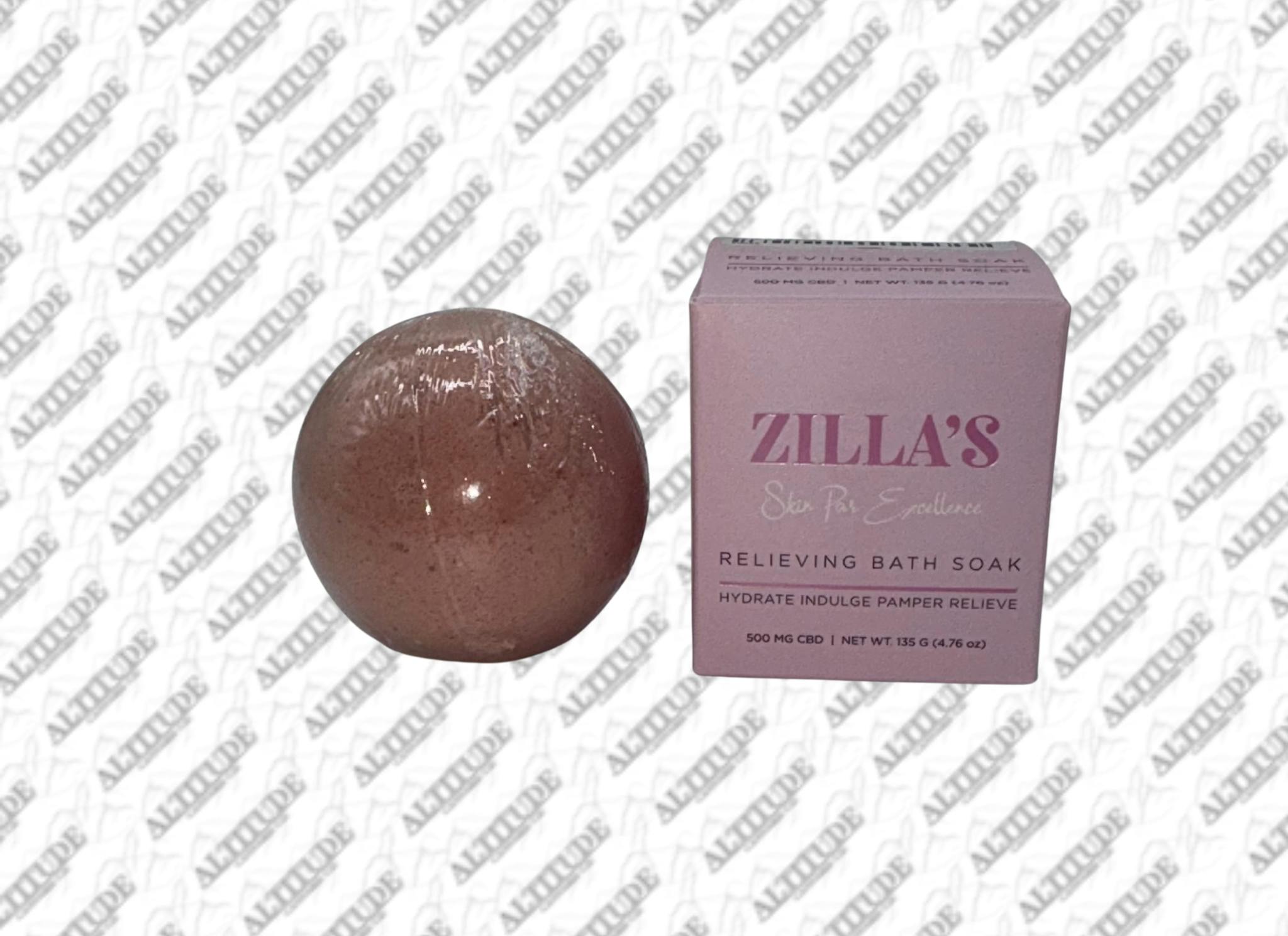 Zilla CBD - Bath Bomb 500mg CBD - Bulgarian Pink Rose
