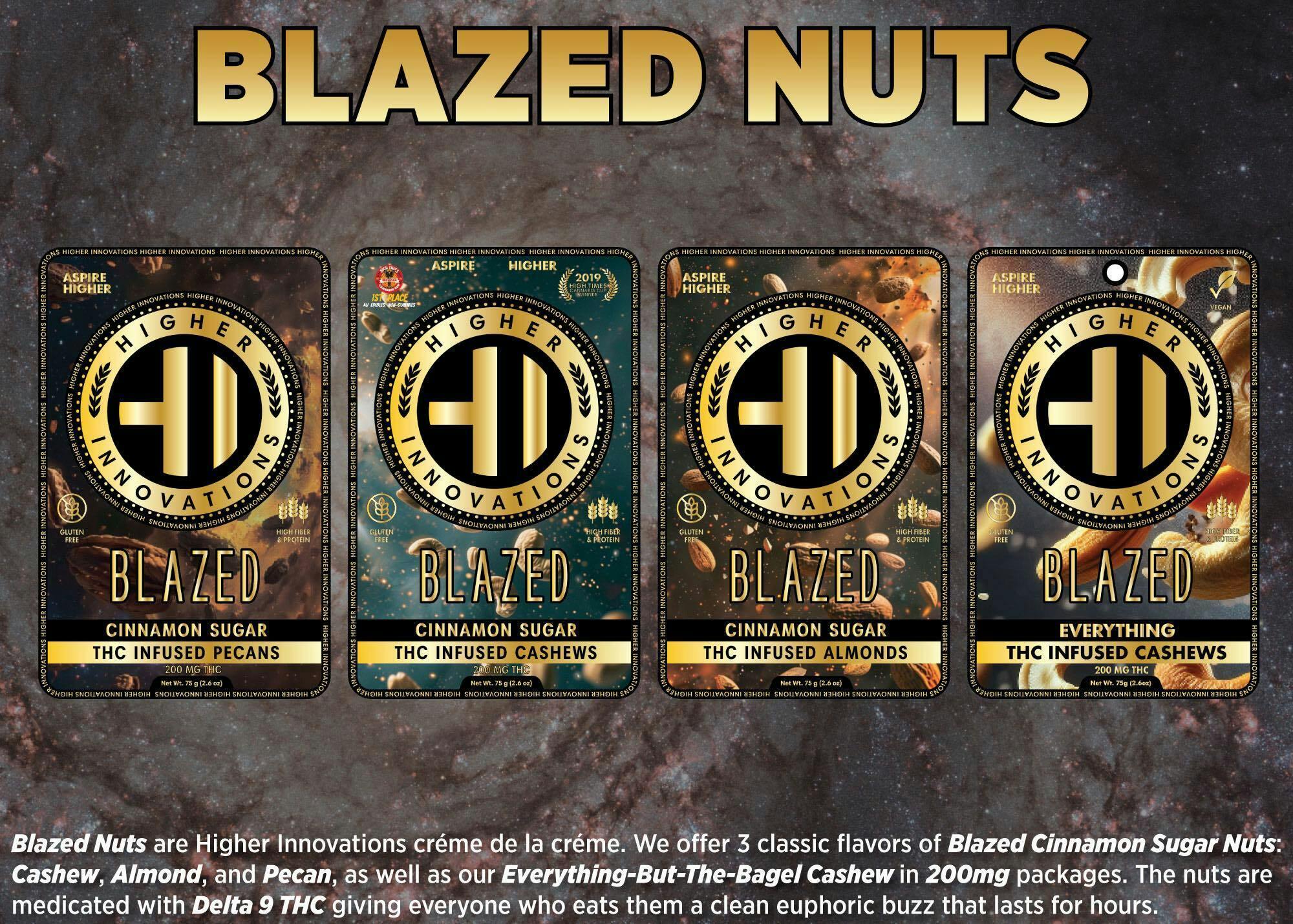 Higher Innovations - Cinnamon Dusted Almonds 200mg THC