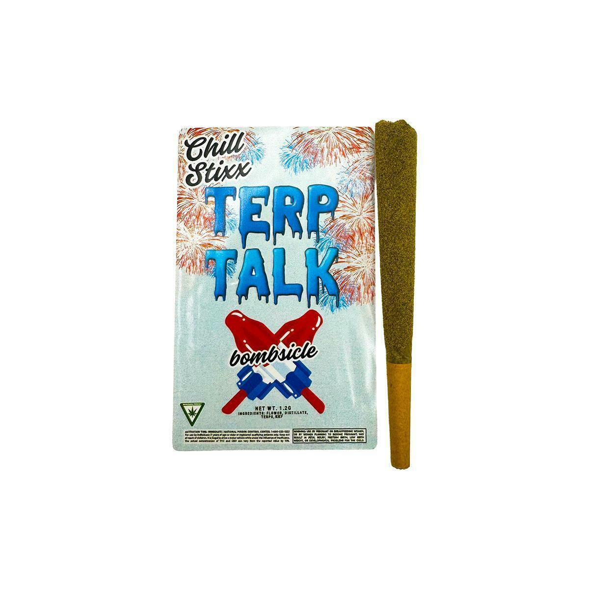 Terp Talk | Chill Stixx | Bombsicle | Infused Joint | 1.2g by Terp Talk