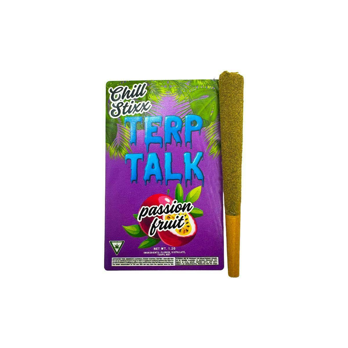 Terp Talk | Chill Stixx | Passion Fruit | Infused Joint | 1.2g by Terp Talk