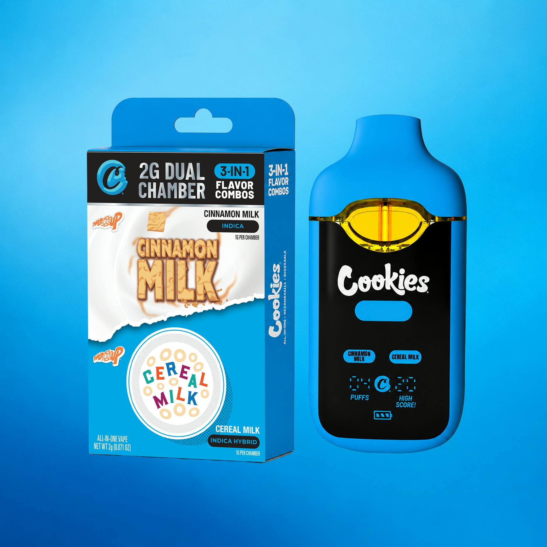 Cookies - 2G Dual Chamber Dispoable - Cereal Milk & Cinnamon Milk