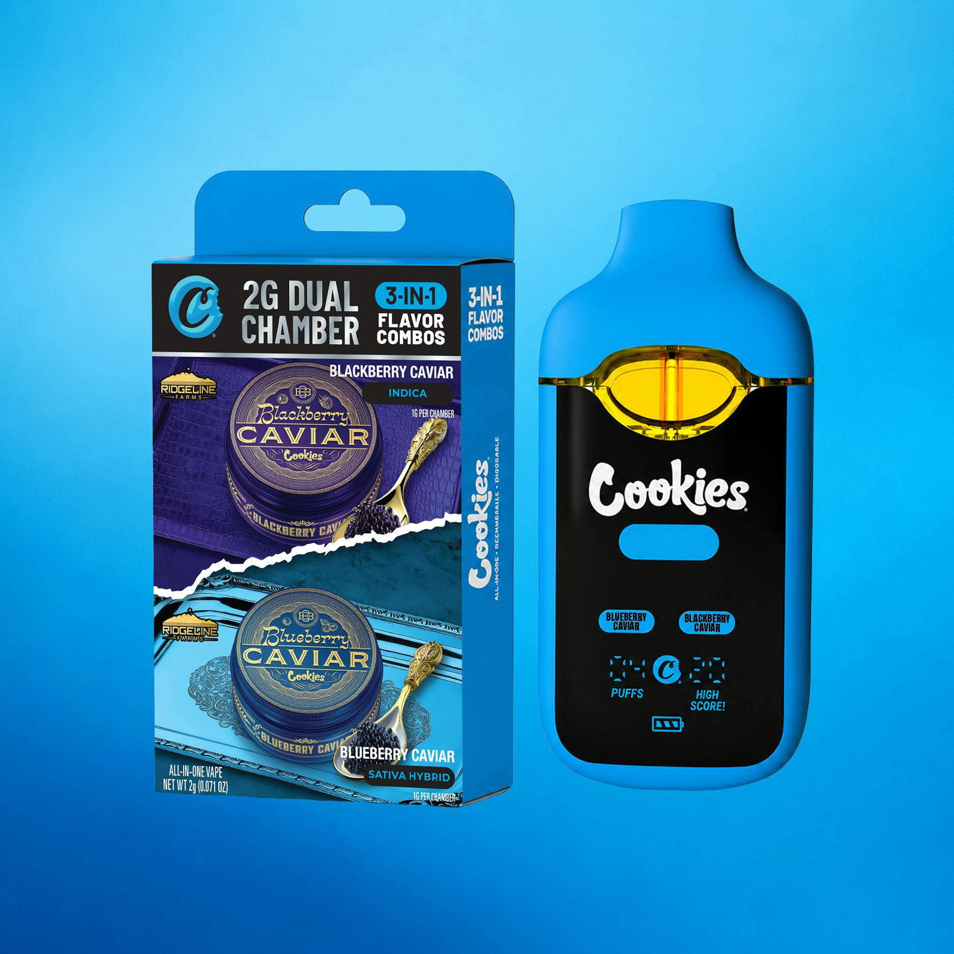Blueberry Caviar x Blackberry Caviar | Dual Chamber Disposable | 2g