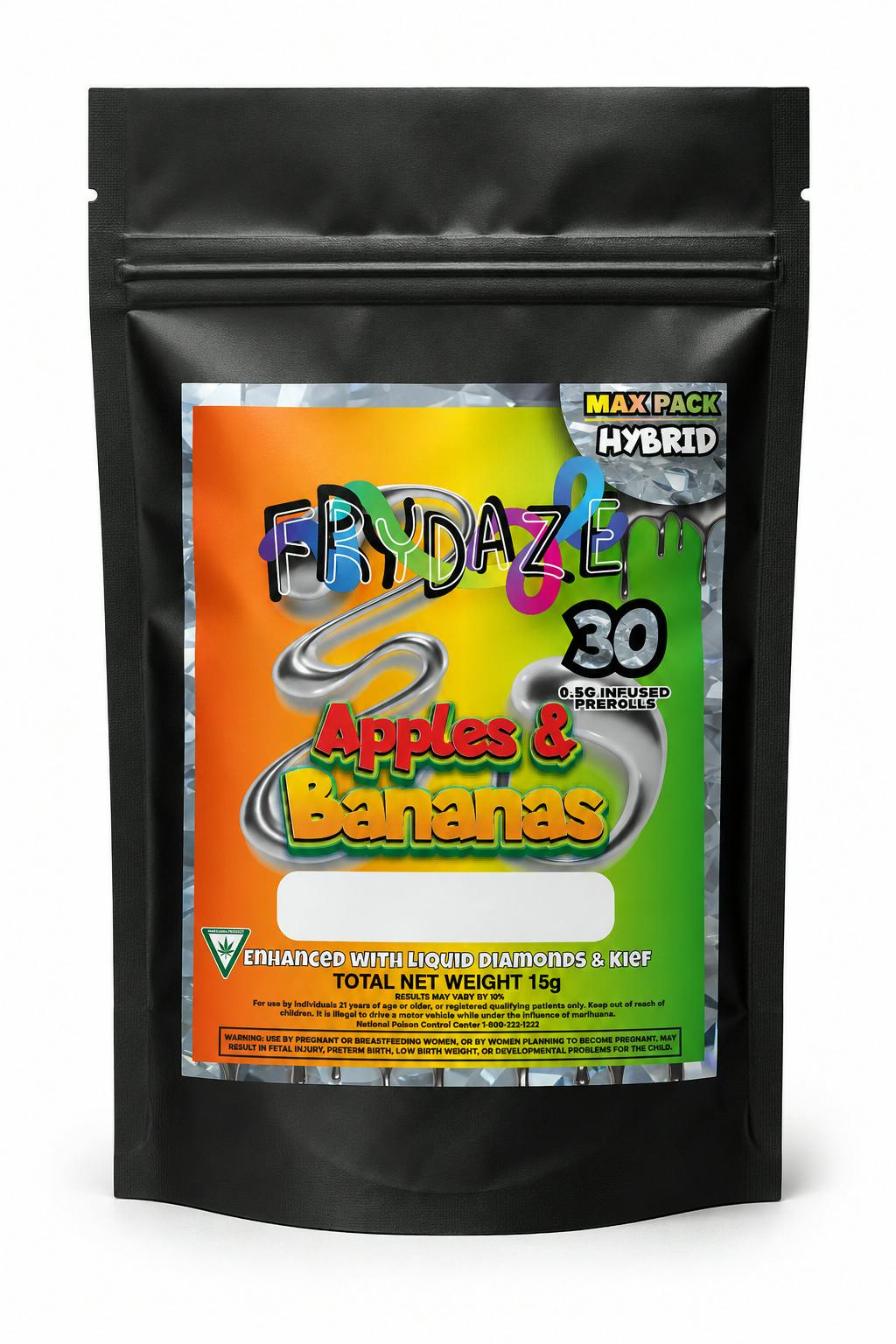 Frydaze - 30 Pack Inf. Prs .5g - Apples & Bananas