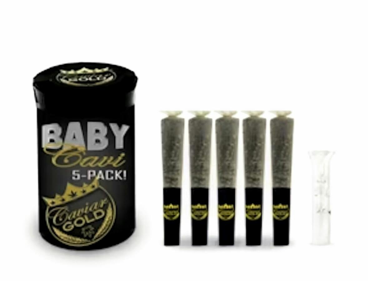 Baby Cavi | Original Gangsta | Infused Mini Pre-Roll | 0.5g each | 5pk by Caviar Gold