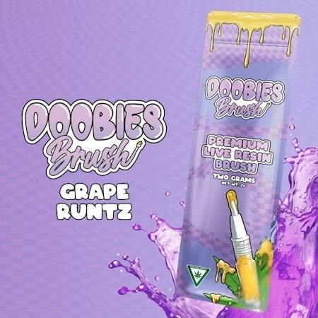 Doobies - 2g Live Resin Baller Brush - Grape Runtz