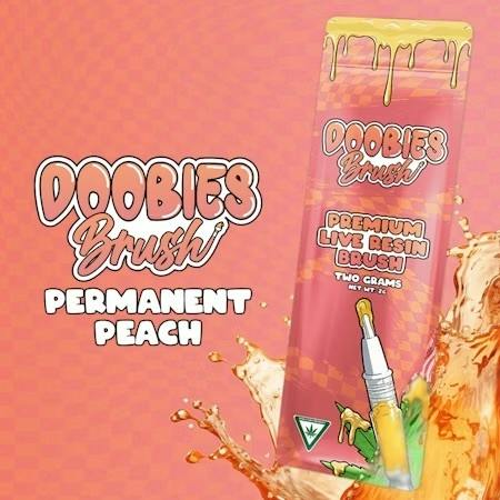 Doobies - 2g Live Resin Baller Brush - Permanent Peach